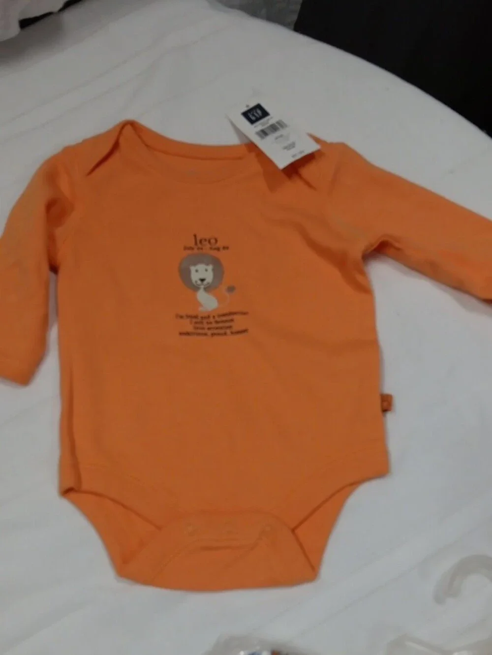 Circo Blue Bib with Orange Bodysuit and Yellow Printed Onesie